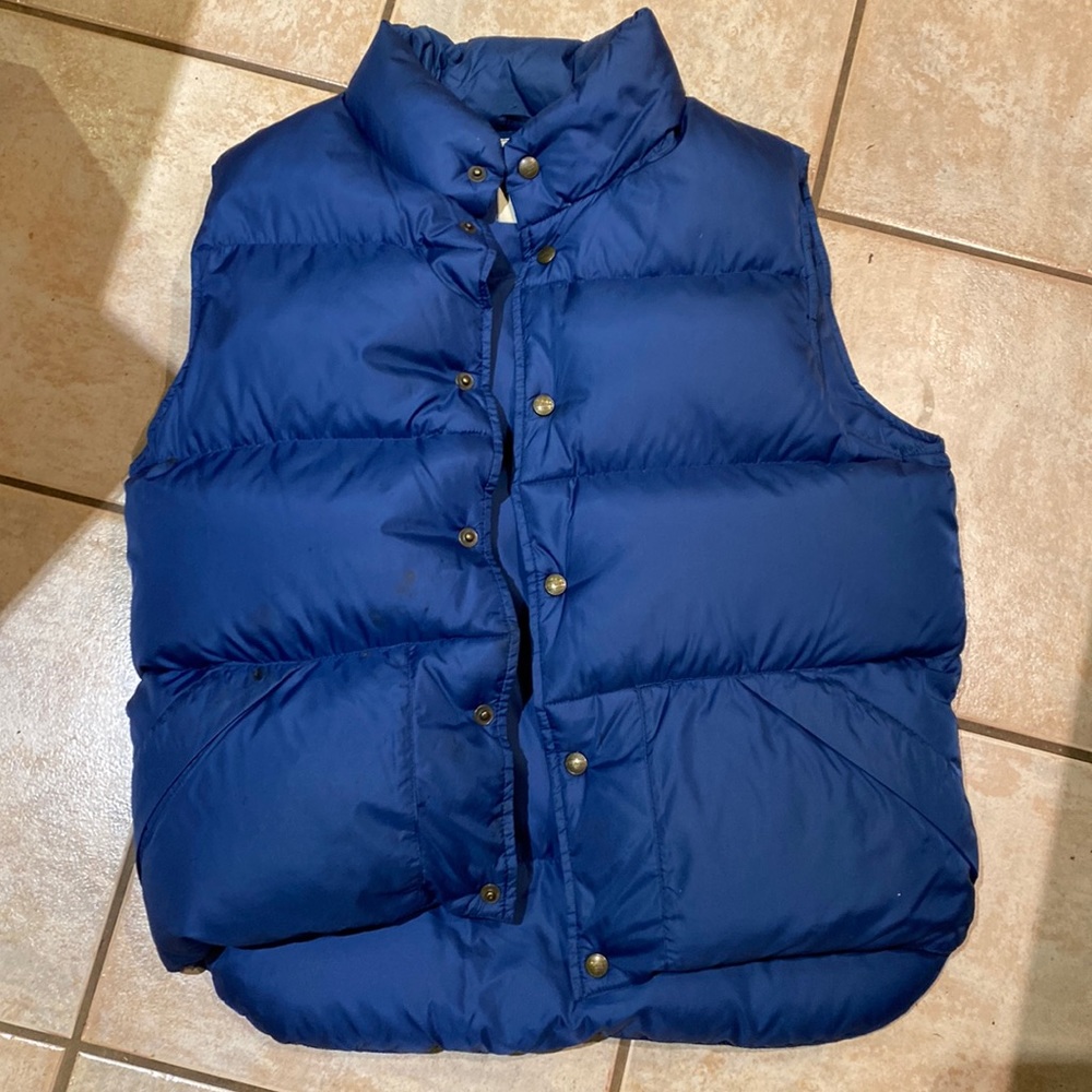 1990’s LLbean down vest.  Men’s small